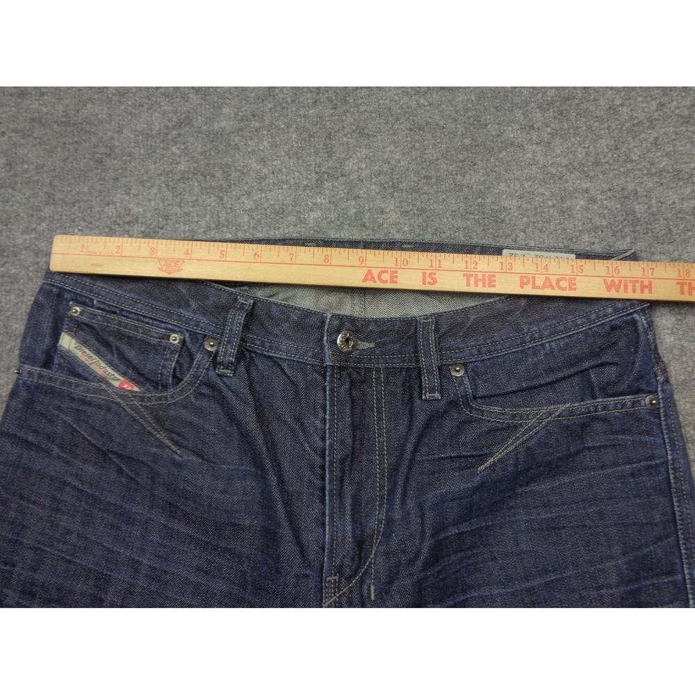 Diesel Jeans Men 32x32 (Actual 34x29) Blue Slim Skinny Denim Shioner Stretch Zip - Picture 13 of 15